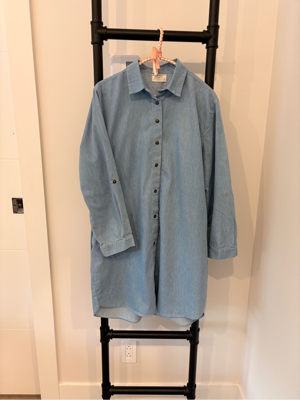 Light Blue chambray shirt dress